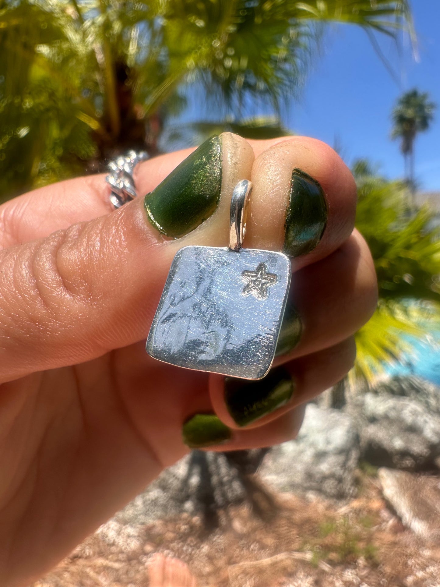 Customizable Square Star Charm