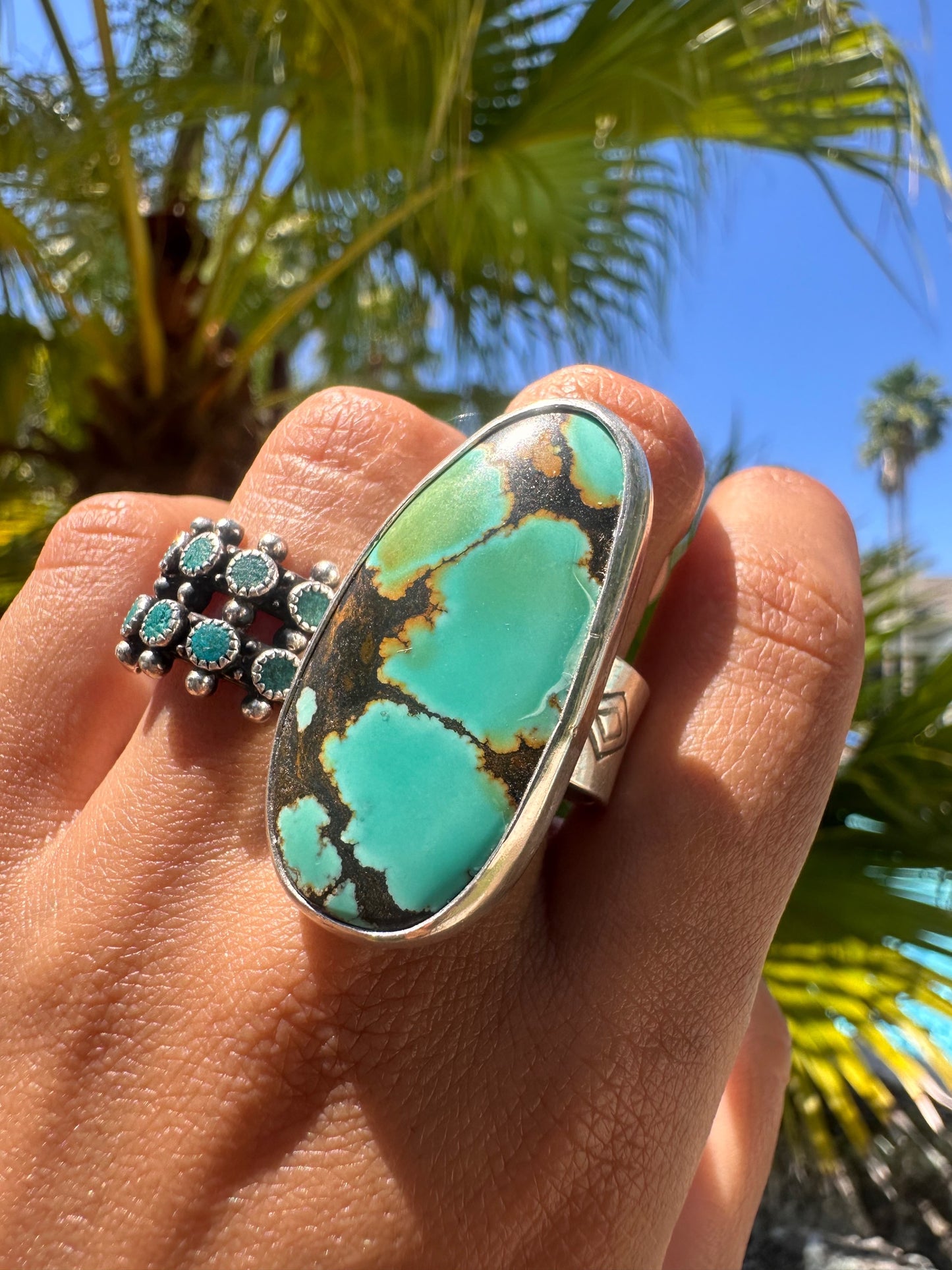 OOAK: Hubei Turquoise Ring Sz. 7 3/4