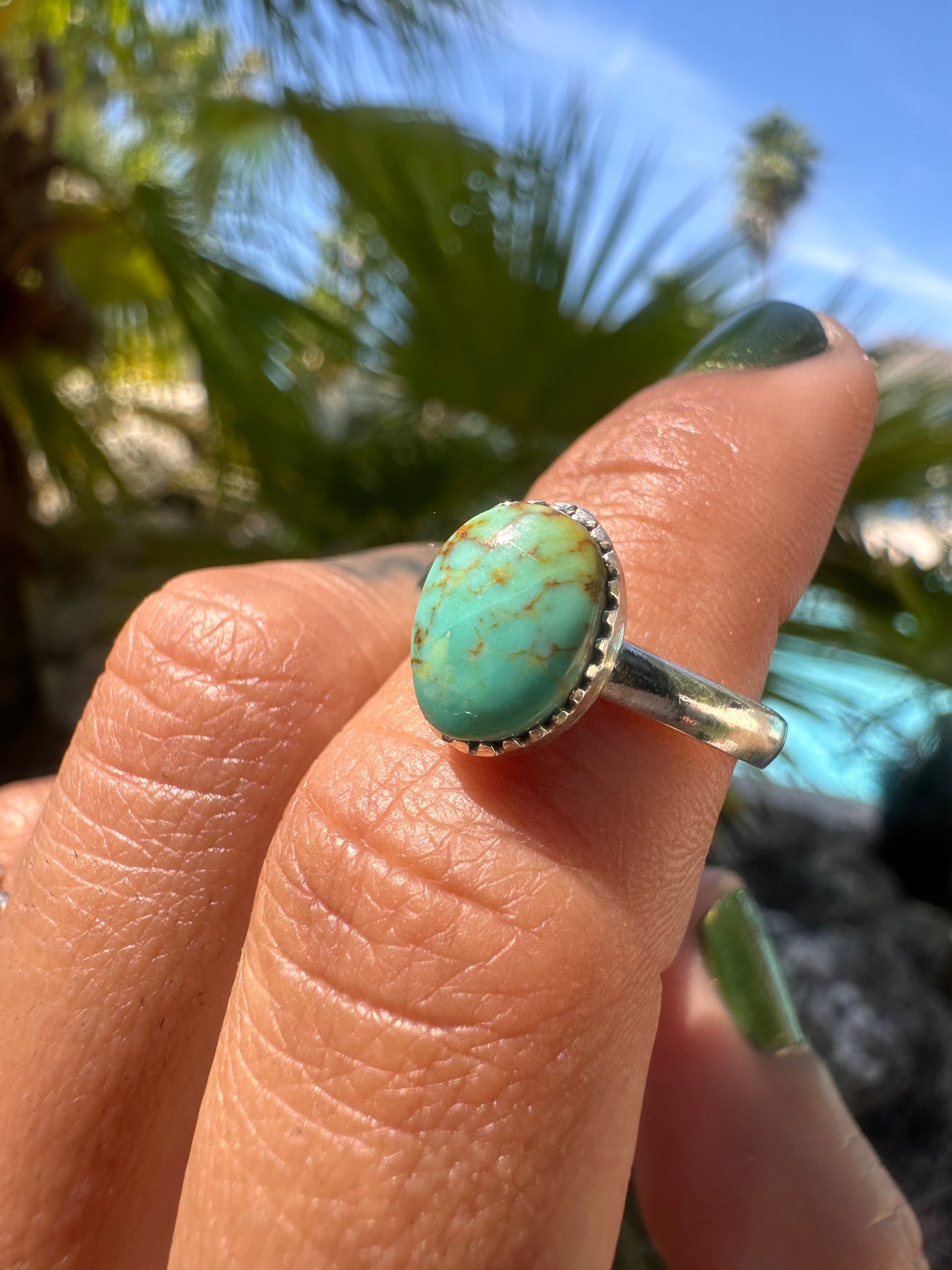 Round Campitos Turquoise Stacker