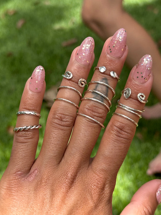 ❋THIN SILVER STACKER❋