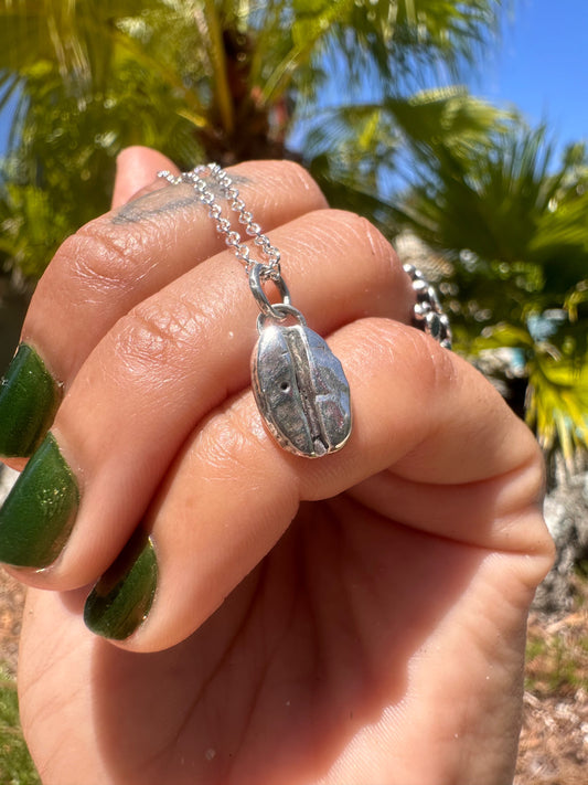 Sterling Coffee Bean Charm
