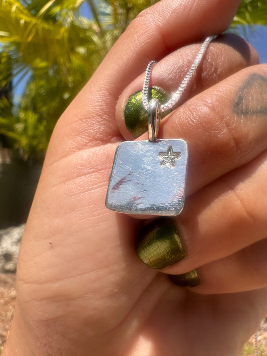 Customizable Square Star Charm