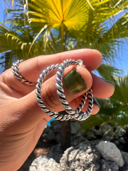 ❋STERLING ROPE HOOPTIES❋