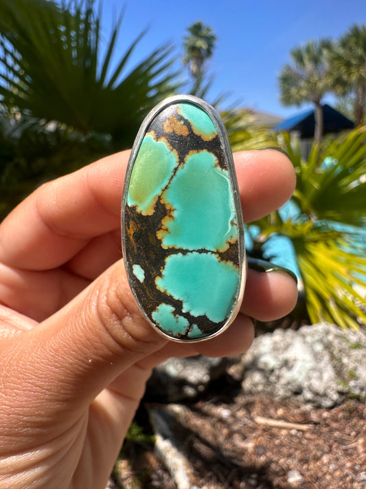 OOAK: Hubei Turquoise Ring Sz. 7 3/4